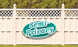 Semi-Privacy PVC Fences